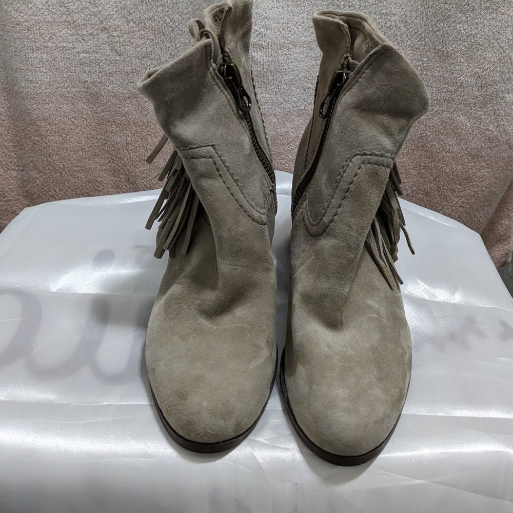 Sam Edelman Louie suede fringe bootie size 6.5 - Picture 2 of 7